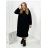 Šaty mikinové teplé oversize volnočasové s kapucí dlouhý rukáv dámské nadrozměr (2XL/3XL ONE SIZE) ITALSKÁ MÓDA IMD23789
