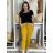 Kalhoty strečové dlouhé dámské (S/M/L ONE SIZE) ITALSKá MODA IM4240137/DUR tm. fuchsiová S/M/L