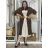 Cardigan pletený dlouhý rukáv dámský ANDY (XS/S/M/L/XL ONE SIZE) ITALSKÁ MÓDA IMD22899/DUR S/M/L tmavě hnědá