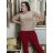 Sveter úpletový s rolákom krátky rukáv dámsky BEREMIKA  (S/M/L ONE SIZE) IMWDF252703/DR hnědá S/M/L