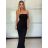 Šaty dlouhé elegantní letní carmen přes prsa dámské (XS/S/M ONE SIZE) ITALSKÁ MÓDA IMM25M34075/DU -   Černá -   S/M