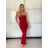 Šaty dlouhé elegantní letní carmen přes prsa dámské (XS/S/M ONE SIZE) ITALSKÁ MÓDA IMM25M34075/DU -   Černá -   S/M