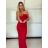 Šaty dlouhé elegantní letní carmen přes prsa dámské (XS/S/M ONE SIZE) ITALSKÁ MÓDA IMM25M34075/DU -   Černá -   S/M