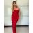Šaty dlouhé elegantní letní carmen přes prsa dámské (XS/S/M ONE SIZE) ITALSKÁ MÓDA IMM25M34075/DU -   Černá -   S/M