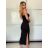 Šaty dlouhé letní elegantní na ramínka dámské (XS/S/M ONE SIZE) ITALSKÁ MÓDA IMM25M34553/DU -   červená -   S/M