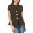 Svetr pletený na knoflíky krátký rukáv dámský (S/M/L ONE SIZE) ITALSKÁ MÓDA IMD25156