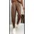 Kalhoty elegantní s páskem dámské (S/M/L ONE SIZE) ITALSKÁ MÓDA IMD25170