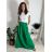 Sukně maxi dlouhá v pase na žabičkování dámská (S/M/L ONE SIZE) ITALSKÁ MÓDA IMM22MAXIMA/DR královská modrá