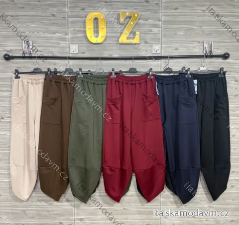 Kalhoty elegantní  dámské (S/M/L ONE SIZE) ITALSKÁ MÓDA IMPOZ253073