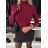 Tričko teplé dlouhý rukáv dámské (S/M/L ONE SIZE) ITALSKÁ MÓDA IMD25206