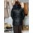 Bunda podzimní s kapucí na zip dlouhý rukáv dámská nadrozměr ANNA (3XL - 7XL) SWEST IMWSW25C20B8505-1/DU 5XL Černá