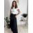 Sukně dlouhá dámská (S/M/L ONE SIZE) ITALSKá MODA IM3250001/DU černá S/M/L