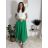 Sukně dlouhá s páskem dámská (S/M/L ONE SIZE) ITALSKÁ MÓDA IMM25M7755/DU -   Černá -   S/M/L