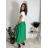 Sukně dlouhá s páskem dámská (S/M/L ONE SIZE) ITALSKÁ MÓDA IMM25M7755/DU -   Černá -   S/M/L