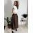 Sukně dlouhá s páskem dámská (S/M/L ONE SIZE) ITALSKÁ MÓDA IMM25M7755/DU -   Černá -   S/M/L
