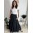 Sukňa dlhá dámska TINA (S/M/L ONE SIZE) TALIANSKA MóDA IMSM25TINA/DUR černá S/M/L