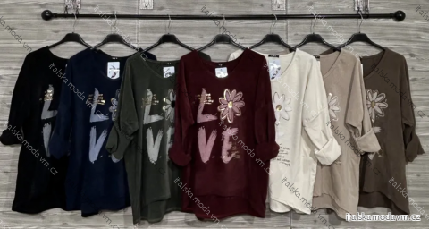 Tričko dlouhý rukáv dámské (S/M/L ONE SIZE) ITALSKÁ MÓDA IMPOZ2516689