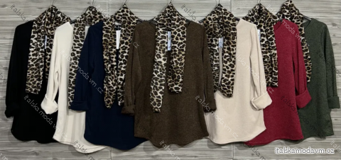 Tunika 3/4 dlhý rukáv dámska (S/M/L ONE SIZE) TALIANSKA MÓDA IMPOZ25JSD-8005