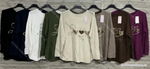 Tunika 3/4 dlhý rukáv dámska (S/M/L ONE SIZE) TALIANSKA MÓDA IMPOZ25XDJ-24016love