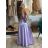 Šaty dlouhé elegantní na ramínka dámské (S/M ONE SIZE) ITALSKá MODA IM323013
