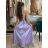 Šaty dlouhé elegantní na ramínka dámské (S/M ONE SIZE) ITALSKá MODA IM323013