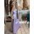 Šaty dlouhé elegantní na ramínka dámské (S/M ONE SIZE) ITALSKá MODA IM323013