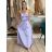 Šaty dlouhé elegantní na ramínka dámské (S/M ONE SIZE) ITALSKá MODA IM323013