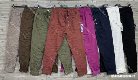 Kalhoty dlouhé dámské (S/M/L ONE SIZE) ITALSKÁ MÓDA IMPOZ25LV-25430