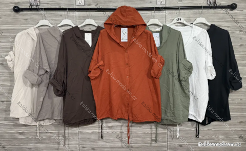 Košile s kapucí 3/4 dlouhý rukáv dámská (S/M/L ONE SIZE) IMPOZ25AM-4902