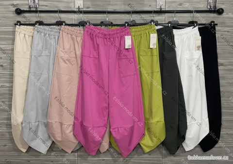 Kalhoty letní dámské (S/M/L ONE SIZE) ITALSKÁ MÓDA IMPOZ25JMD-2755