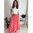 Sukně dlouhá dámská LUCIA (S/M/L ONE SIZE) ITALSKÁ MÓDA IMWBL25483/DU lososová S/M/L