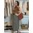 Sukně s páskem manžestrová dámská ERIKA (S/M/L ONE SIZE) ITALSKá MóDA IMSM251149/DU S/M/L zelená khaki