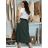 Sukně s páskem manžestrová dámská ERIKA (S/M/L ONE SIZE) ITALSKá MóDA IMSM251149/DU S/M/L zelená khaki
