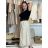 Sukně s páskem manžestrová dámská ERIKA (S/M/L ONE SIZE) ITALSKá MóDA IMSM251149/DU S/M/L zelená khaki