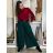 Kalhoty elegantní s páskem dámské LOLA (S/M/L ONE SIZE) ITALSKá MóDA IMSM251150/DU