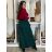 Kalhoty elegantní s páskem dámské LOLA (S/M/L ONE SIZE) ITALSKá MóDA IMSM251150/DU