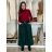 Kalhoty elegantní s páskem dámské LOLA (S/M/L ONE SIZE) ITALSKá MóDA IMSM251150/DU