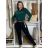 Rifle jeans s páskem  MOM FIT dámske nadrozměr (M-3XL) MOON GIRL MA525KF520-2/DU M Černá