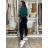 Rifle jeans s páskem  MOM FIT dámske nadrozměr (M-3XL) MOON GIRL MA525KF520-2/DU L Černá