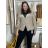 Cardigan krátký na knoflík dlouhý rukáv dámský MERYL (S/M/L ONE SIZE) ITALSKÁ MÓDA IMWGB251111/DU S/M/L sv. béžová