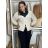 Cardigan krátký na knoflík dlouhý rukáv dámský MERYL (S/M/L ONE SIZE) ITALSKÁ MÓDA IMWGB251111/DU S/M/L sv. béžová