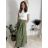 Sukně dlouhá dámská (XS/S/M ONE SIZE) ITALSKÁ MÓDA IMWB251269 bílá XS/S/M