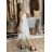 Šaty společenské na ramínka tylové dámské (XS/S/M/L ONE SIZE) ITALSKá MóDA IMC23498/DUR tmavě modrá S/M/L