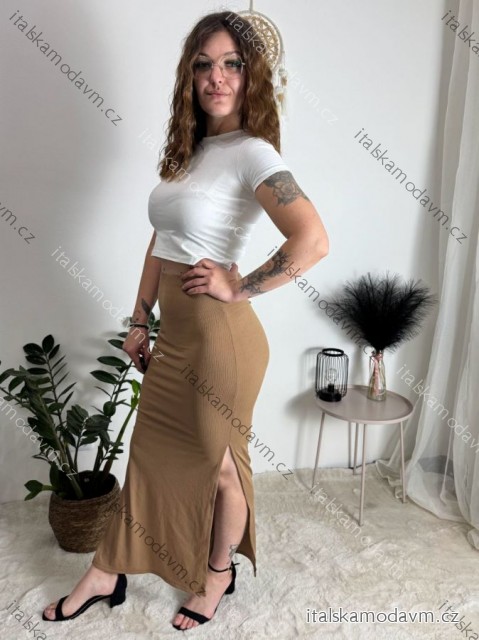 Sukně dlouhá dámská (XS/S/M ONE SIZE) ITALSKÁ MÓDA IMM25M34549/DR