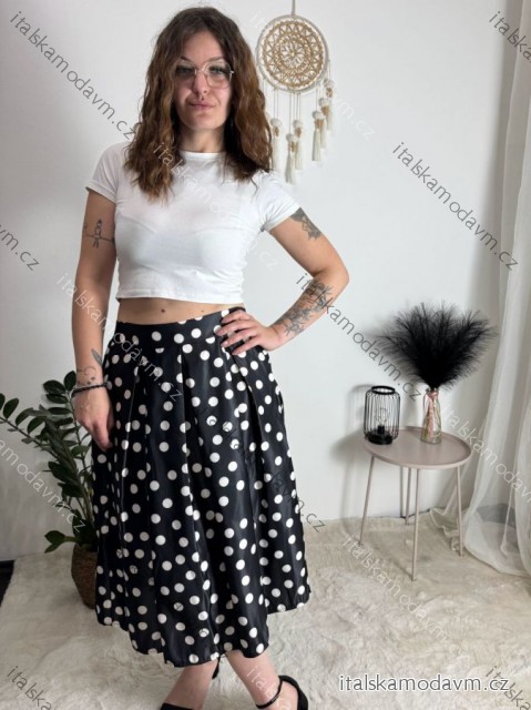 Sukně středně dlouhá dámská (S/M ONE SIZE) ITALSKÁ MÓDA IMM24M3154-1A/DUR