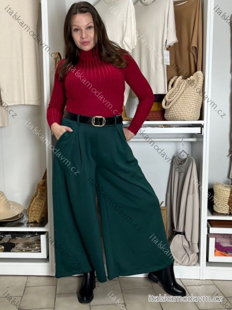 Nohavice elegantné s opaskom dámske LOLA (S/M/L ONE SIZE) TALIANSKA MóDA IMSM251150