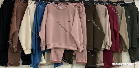 Súprava tepláková mikina dlhý rukáv a tepláky dámska (S/M/L ONE SIZE) TALIANSKA MÓDA IMC25422