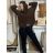 Cardigan krátký na knoflík dlouhý rukáv dámský MERYL (S/M/L ONE SIZE) ITALSKÁ MÓDA IMWGB251111