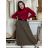Sukně s páskem manžestrová dámská RITA (S/M/L ONE SIZE) ITALSKá MóDA IMSM251153/DU S/M/L hnědá