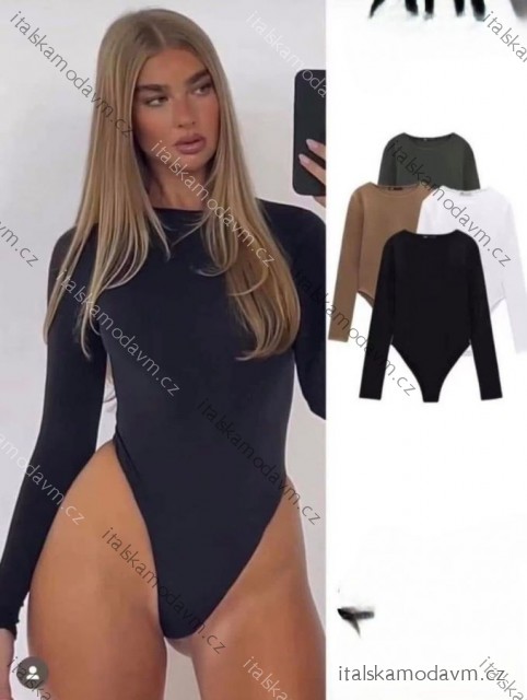 Body dlouhý rukáv dámské (XS/S/M ONE SIZE) ITALSKÁ MÓDA IMM25M3037